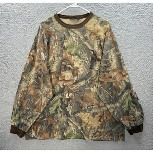 Vintage Spartan Shirt Adult 3XL Camouflage Advantage Timber Camo Made In USA Y2K